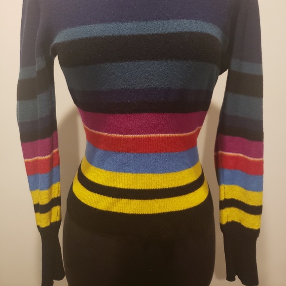 Sonia Rykiel Paris Vintage Stripe sweater XS - Picture 2 of 10